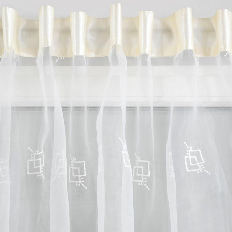Jurado Jurado Slot Top Blackout Curtain, Cream