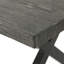 Table de salle à manger d'extérieur avec structure en aluminium et en acier, gris / noir - s'adapte à la structure du patio, de la cour, du jardin et du style de vie des utilisateurs