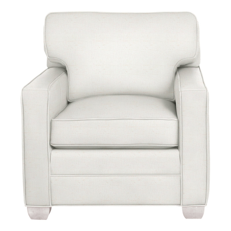 Chaise Hillcrest 37 ", Chenille Nompton Snow Crypton®, Gris tourterelle