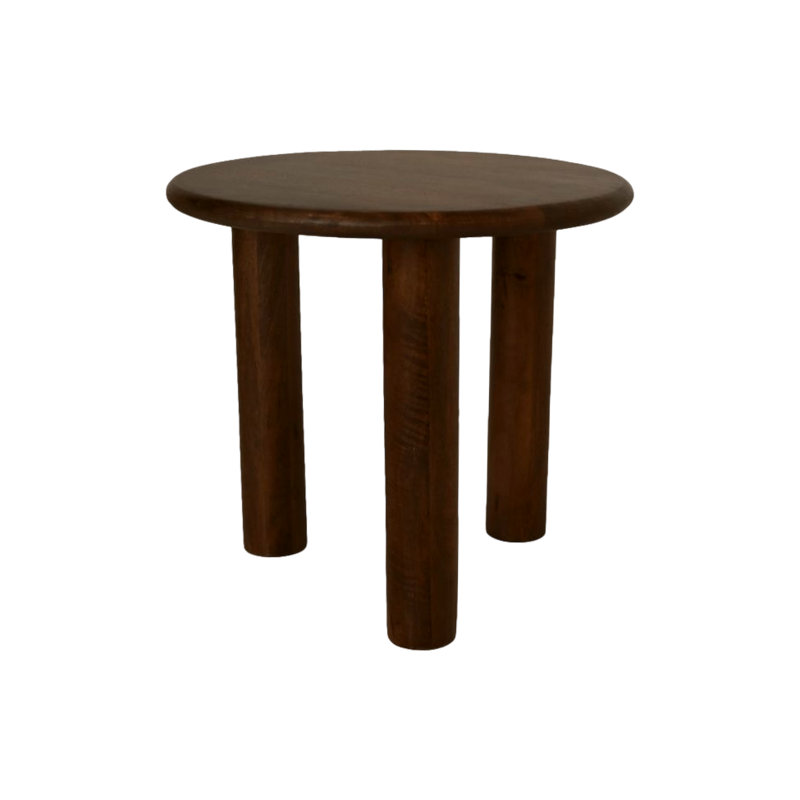 Blina Solid Wood End Table, Brown