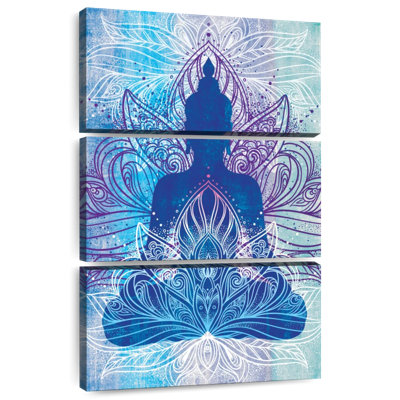Silhouette de Bouddha assis Kerrick