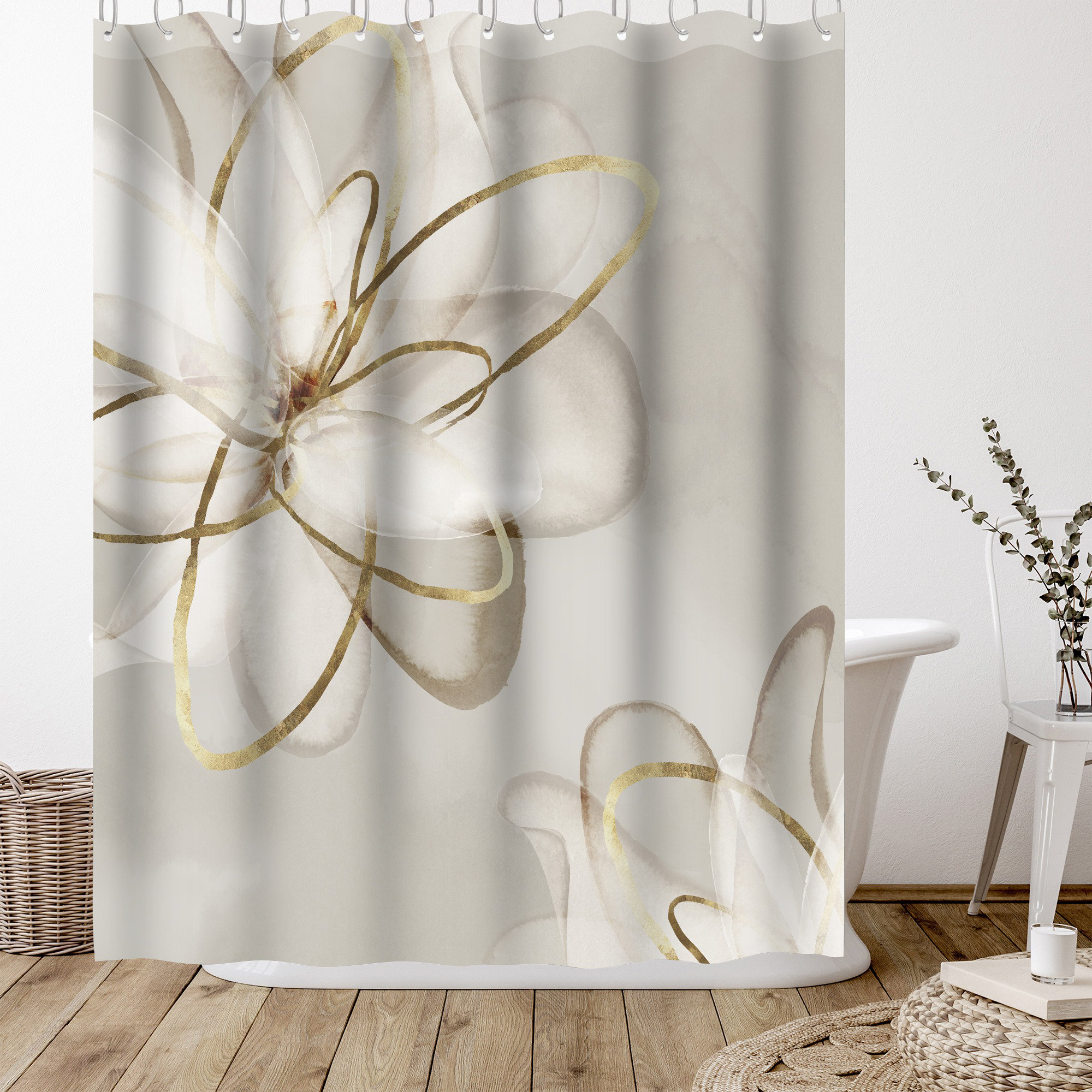 Willa Arlo Interiors Vantassel Abstract Shower Curtain & Reviews