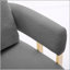 Chaise d'appoint rembourrée en molleton moderne avec pieds en métal doré, parfaite pour le salon et le bureau-697337909