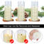 Bougie sans flamme sans parfum avec support en plastique-918856421
