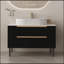 Meuble-lavabo de 36 pouces avec lavabo intégré en céramique et tiroirs à fermeture en douceur, autoportant ou mural pour un style polyvalent-105742784