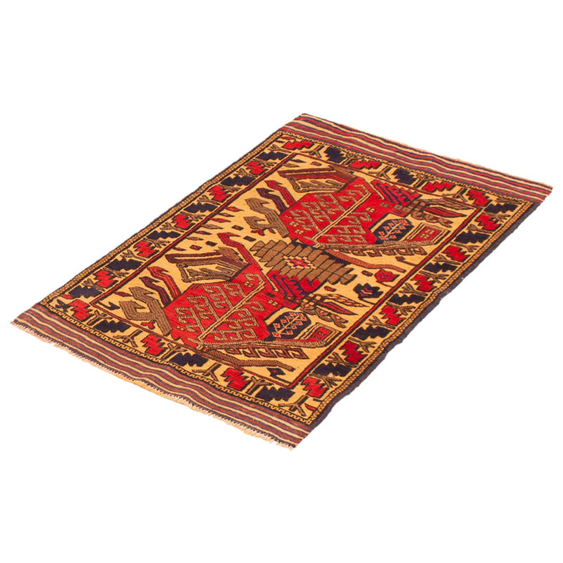 Tapis brun clair 2 pi 8 po x 4 pi 4 po Miruna
