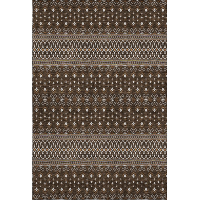 Premium Machine Washable Prisco Chocolate Rug