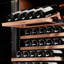 15,1 pieds cubes Pi. Refroidisseur à vin à deux zones avec capacité de 155 bouteilles, encastré ou autoportant, porte battante gauche, compresseur inverseur-123209287