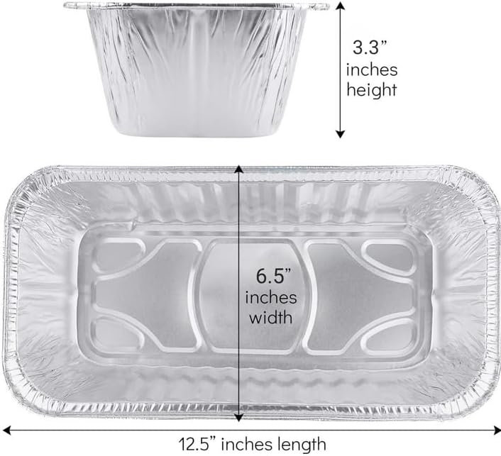 Moules à pain jetables rectangulaires en aluminium de 5 lb avec couvercles en aluminium