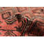 Tapis rouge Baluch unique fait à la main 3 pi 1 po x 6 pi 1 po One Of Kind