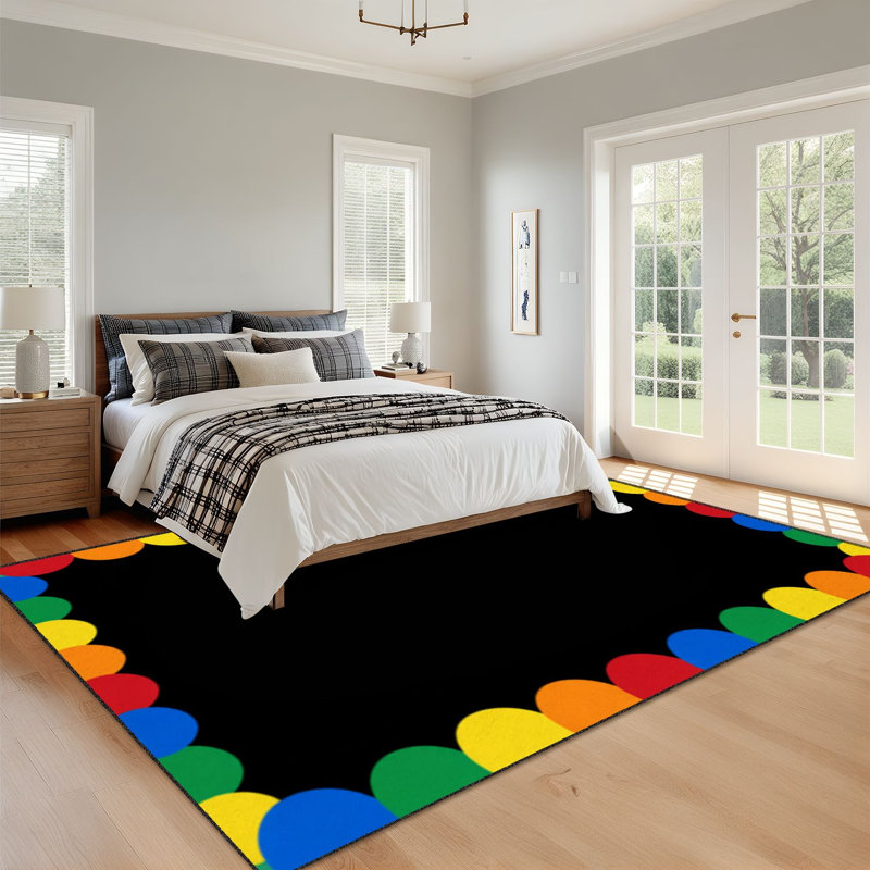 Tapis traditionnel lavable 8 x 10 x 8 po, 6x9 FT, Couleur 9