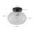 1-lamp Dimmable Clear Glass Flush mount light