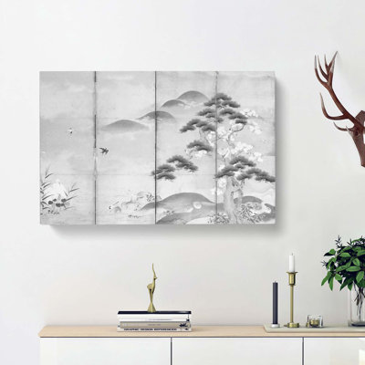 Birds & Flowers of Four Seasons by Kano Tan'yu - Wrapped Canvas