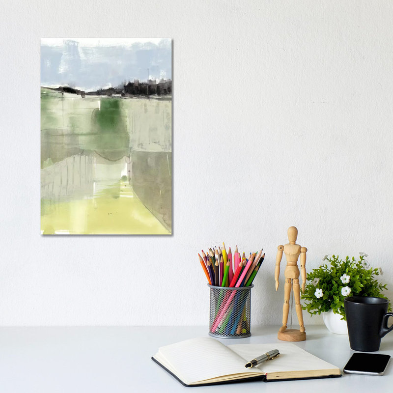 Sage Field I by Jennifer Goldberger - Wrapped Canvas Print, 30.48cm H x 20.32cm W x 1.905cm D