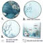 «Blue and White Sea Dragons Dance Collage I», reproduction sur toile-2097491675-2097491672
