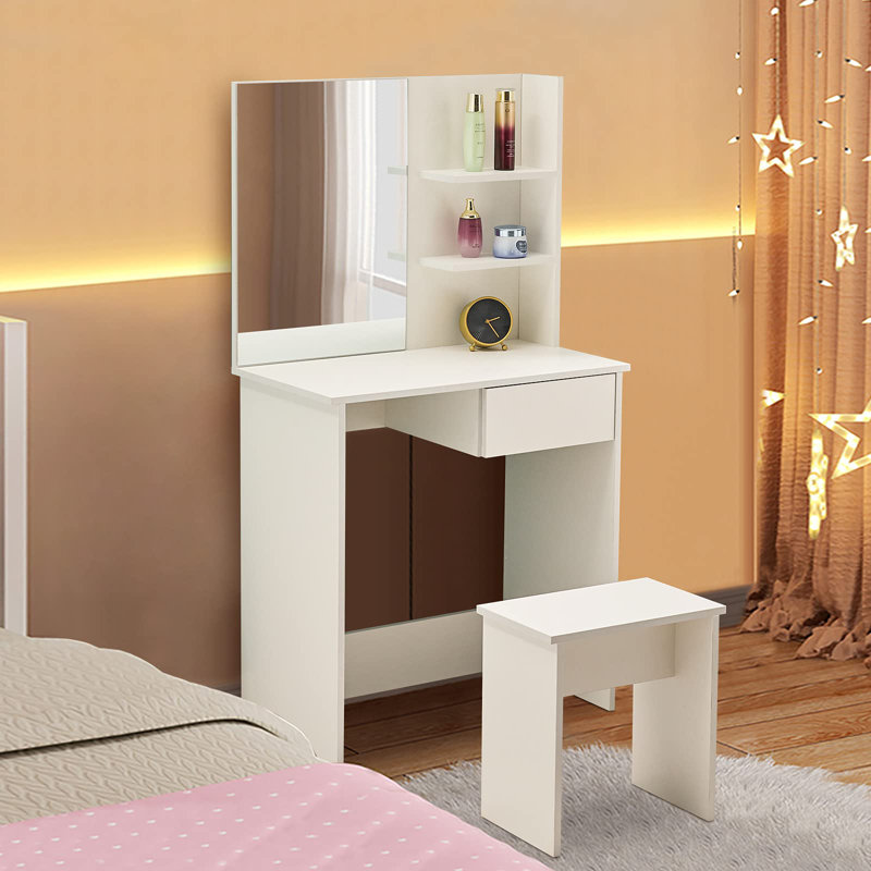 Keizo Dressing Table with Mirror