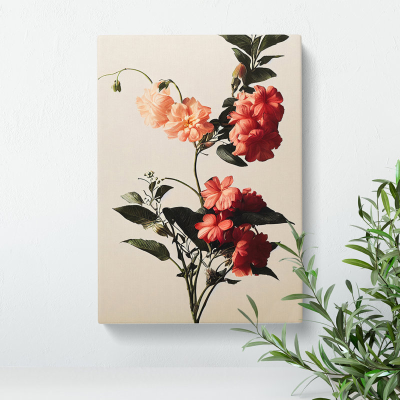 The Inspiring Flowers - Wrapped Canvas Print, 50cm H x 35cm W x 3cm D