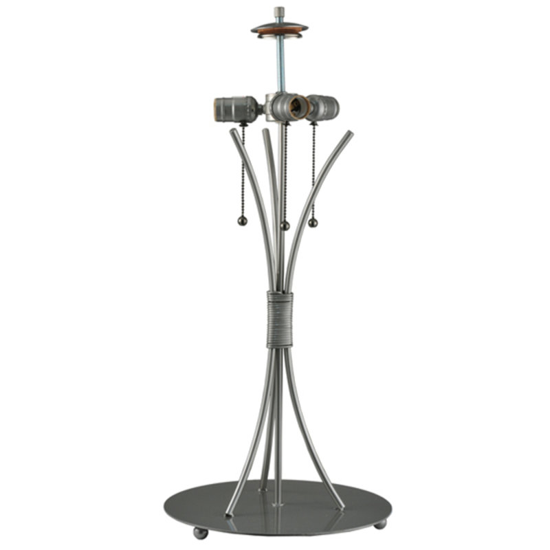 Wrought Iron Curved Arm Lamp Base