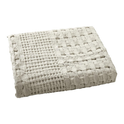 Waffle Weave Natural Body Pillow Cover