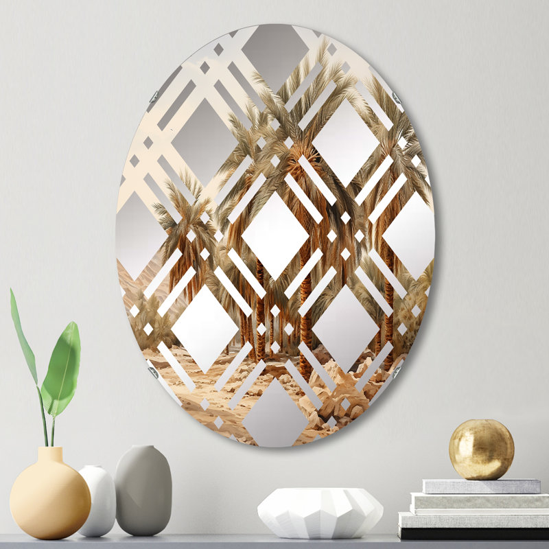 Miroir d'appoint Palm Tree, 29,5 po x 19,6 po