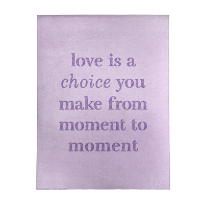 Quotes Chenille Indoor Rug