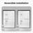 44"-48"W*72" H Semi-Frameless Double Sliding Shower Door, Bypass Shower Door, 1/4" (6Mm) Thick SGCC Tempered Glass Door-110270953