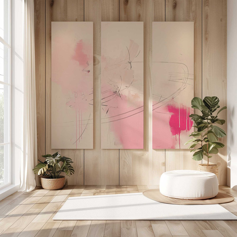 Whispers of Pink Sands v2, grande impression sur toile, H 54 po x l 54 po