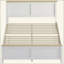 Structure de lit avec tête de lit, design minimaliste moderne, support robuste et rangement sous le lit