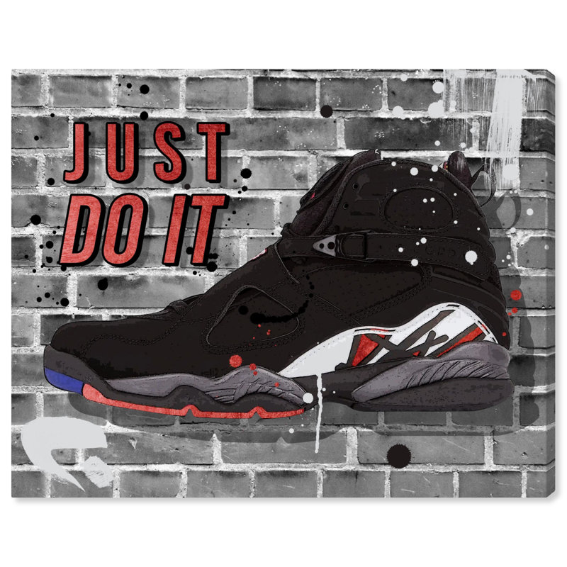 Just Do It Motivational Quote Canvas Print, 36" x 30"
