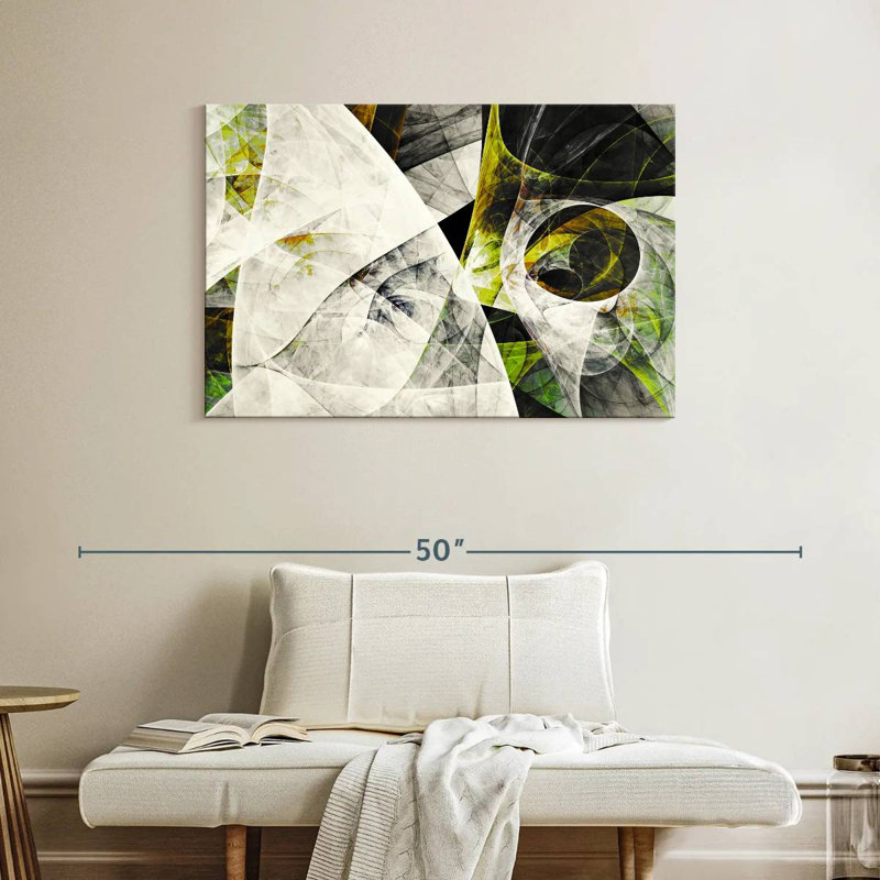 Avery Iced Lime Dynamic Abstract, 26" H x 39" W