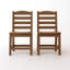 Chaises d'extérieur sans accoudoirs - PEHD ensemble de 2 matériaux-1427947152