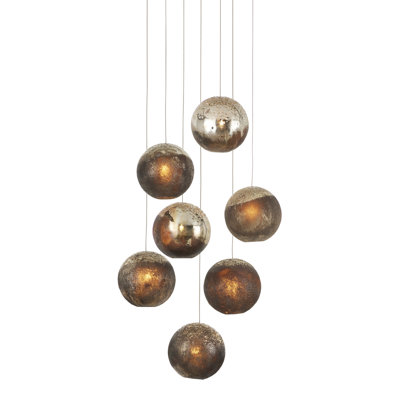 Luminaire suspendu rond 7 lumières Pathos