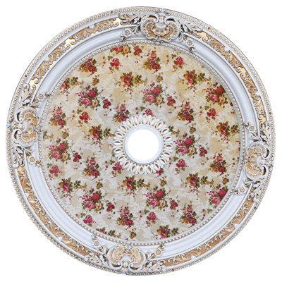 Round Rose Bouquet Center Ceiling Medallion