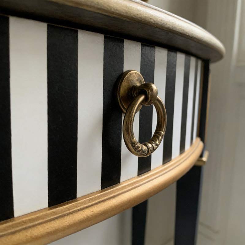 Console moderne et élégante semi-circulaire