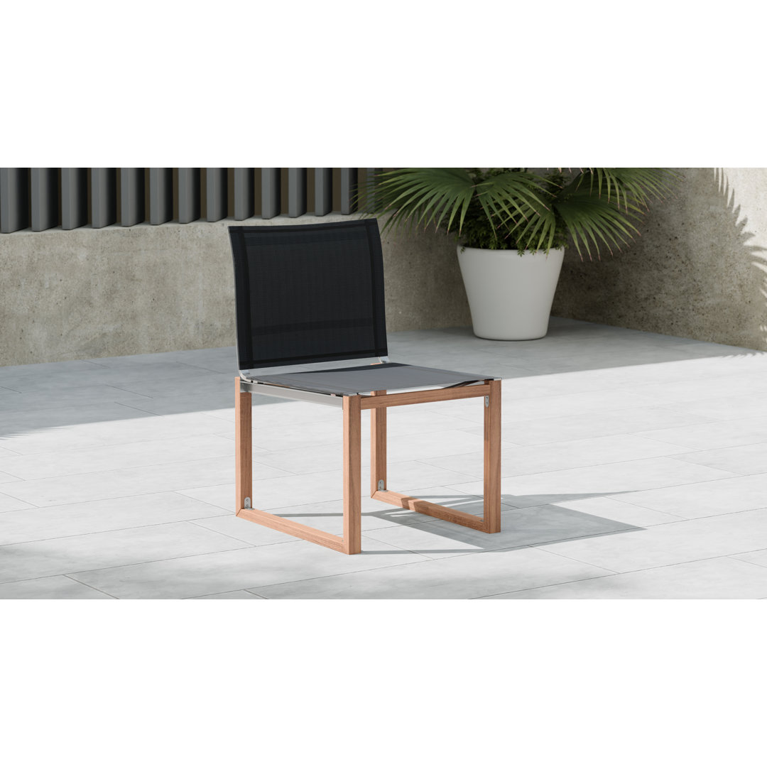 Rilo Patio Dining Side Chair Latitude Run® Cushion
