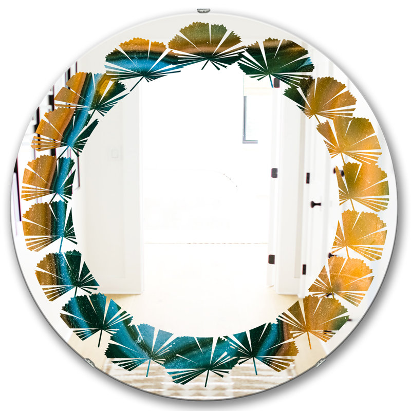 Miroir mural Leaves, H 23,6 po x l 23,6 po