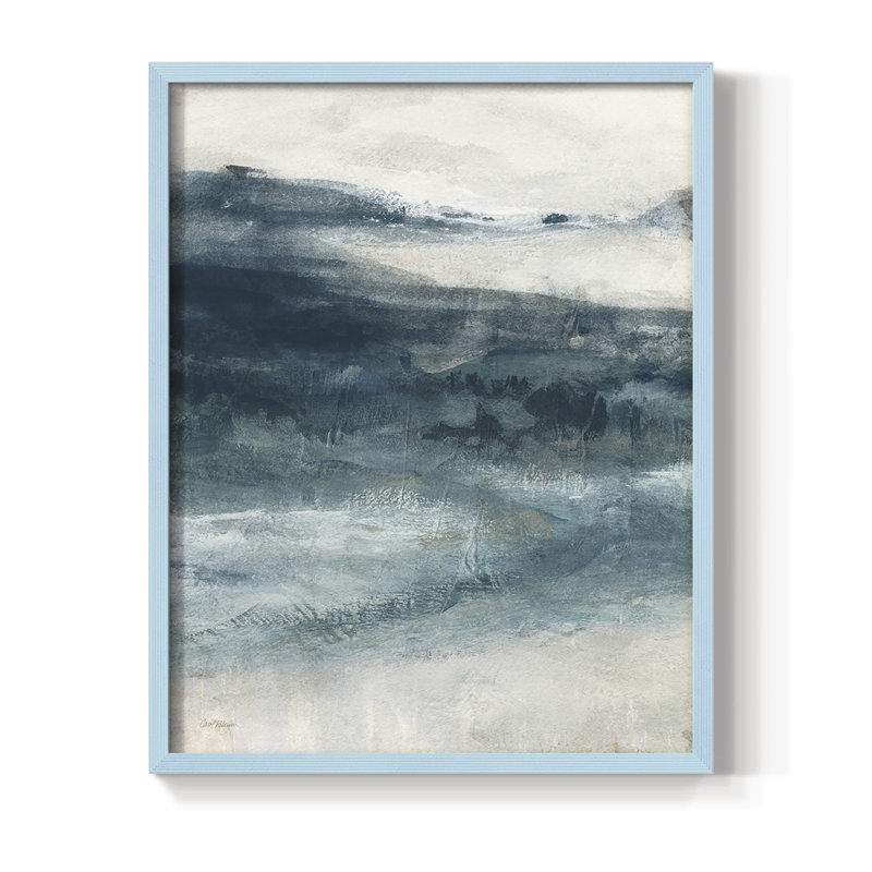 Reproduction encadrée, entrée privée I - bois massif, Bleu, H 10 po x l 8 po