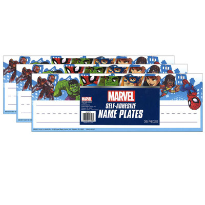 Plaques de nom Marvel Super Hero