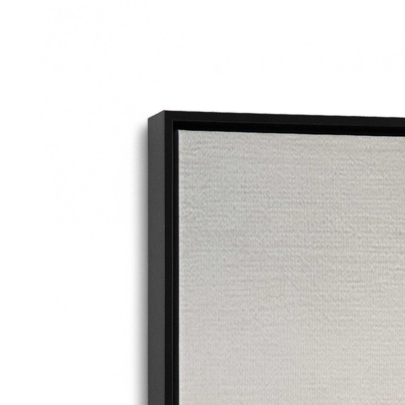 Impression abstraite Ethereal Tide v2, H 24,75 po x l 24,75 po x P 1,75 po, Cadre flottant noir satiné, 1