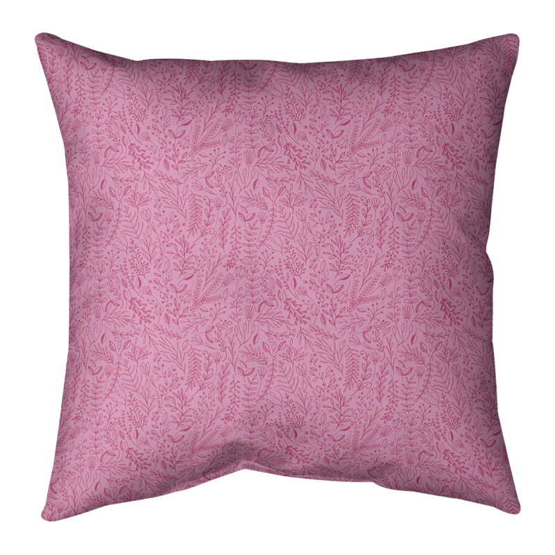Coton Katelyn Elizabeth Ditsy, H 14 po x l 14 po, Bourre en polyester, Rose