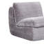 Chaise en velours côtelé gris avec conception ergonomique