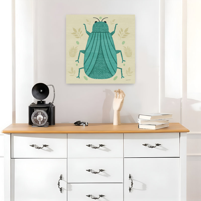 Art mural Playful Bugs II, H 18 po x l 18 po