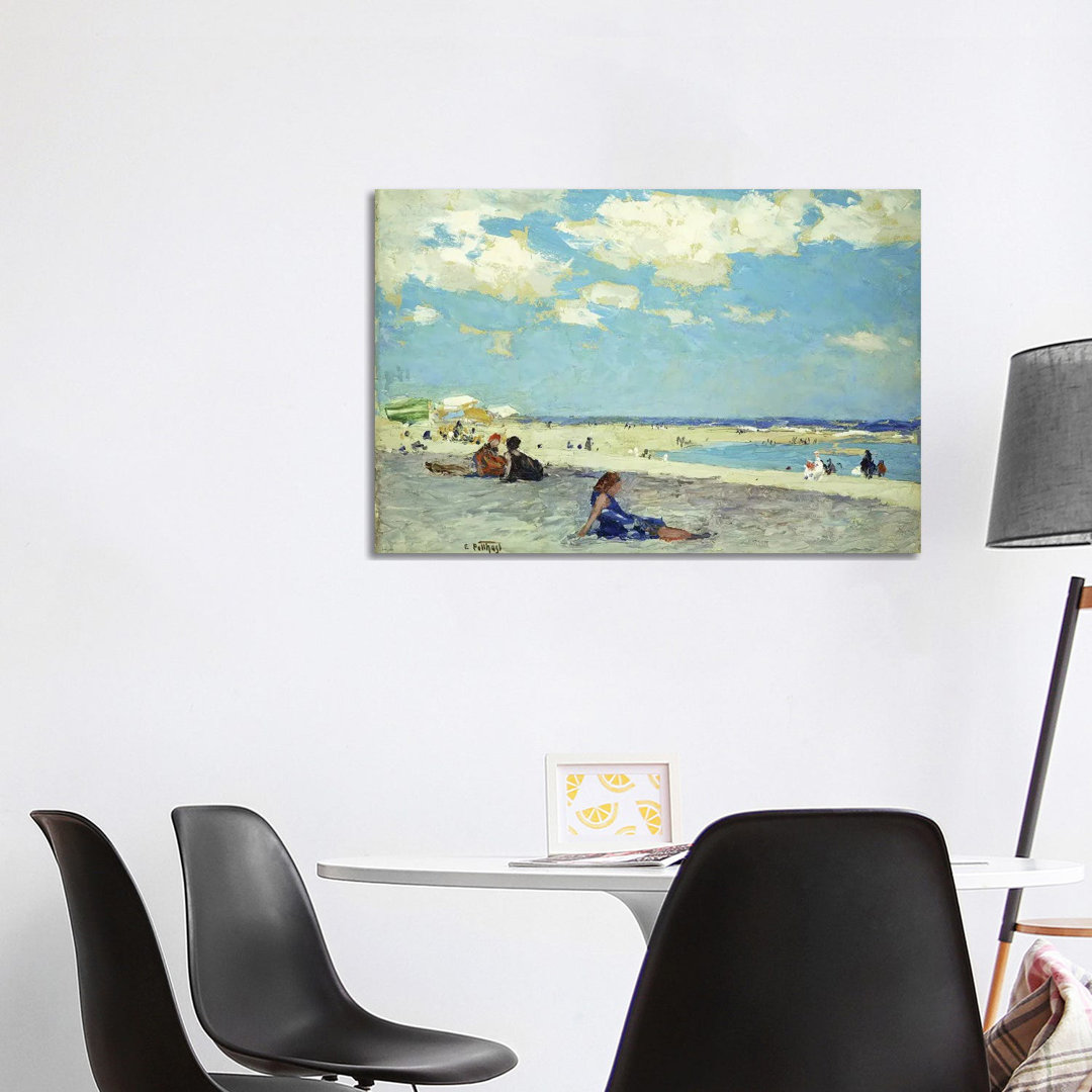 Long Beach by Edward Henry Potthast - Wrapped Canvas Painting