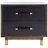Elegant Gleavy 23'' W Nightstand – Modern Walnut Wood with Brass Accents and Stylish Bedroom Storage-55937777