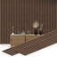 Panneau mural 3D imitation bois de polystyrène brun noyer 9,8 po x 106,3 po Falkirk Uffcott IV (paquet de 3)-121799624