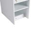 Armoire d'appoint de salle de bain 12 "blanc brillant avec portes à fermeture douce et monture flottante | Idée cadeau