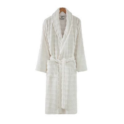 Beckman Terry Cloth Gender Neutral Mid-Calf Bathrobe with Pockets
