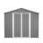 8 X 12 FT Outdoor Storage Shed, Large Metal Tool Storage With Aluminium Frame And Lockable Doors, Storage For Backyard Garden Patio Lawn, Grey