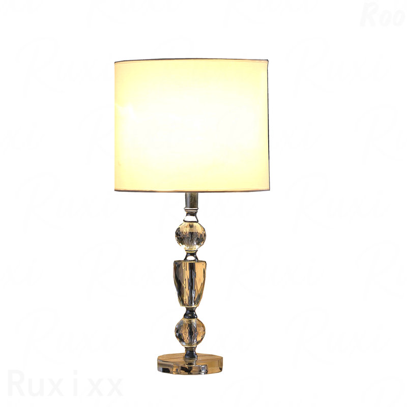 Table Lamp - 23.5" Cale, Cut-Crystal Accent, Modern Style
