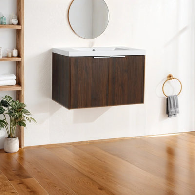 29.78'' Single Bathroom Vanity with Resin Top